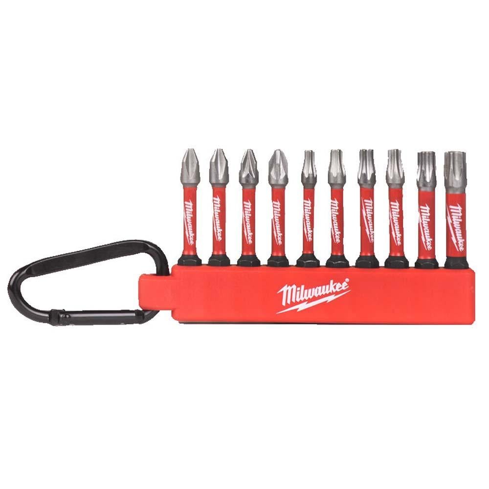 Milwaukee 4932492939 Shockwave Carabiner Screwdriver Bit 10 Piece Set Price Comparisons | Compare The Build