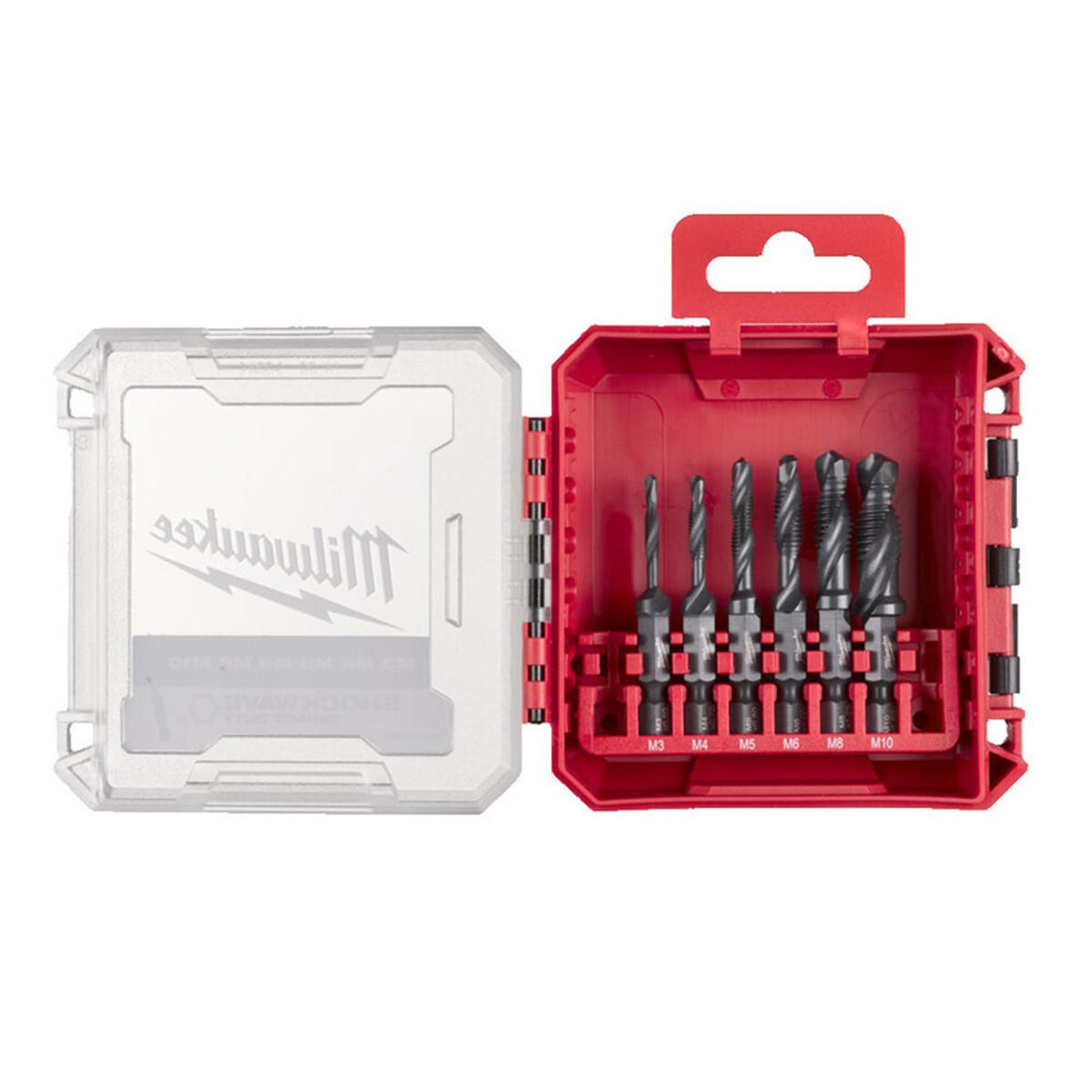 Milwaukee 4932498267 1/4" HSS-G Combi Drill Tap 6 Piece Set