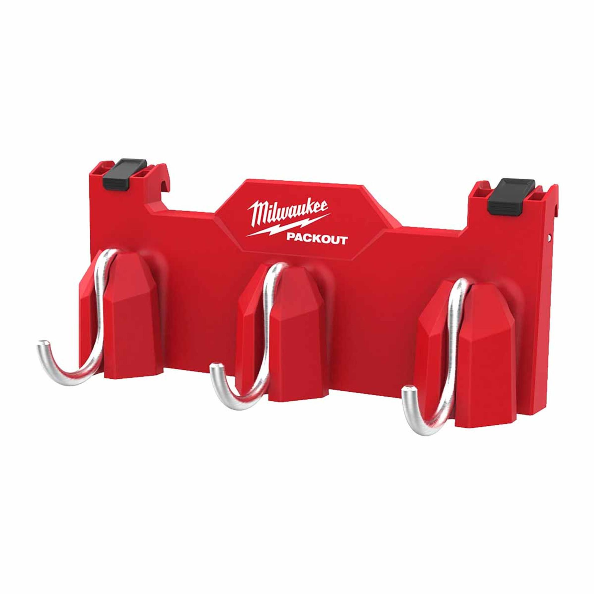 Milwaukee 4932498650 PACKOUT Side Mount 3-Hook Rail