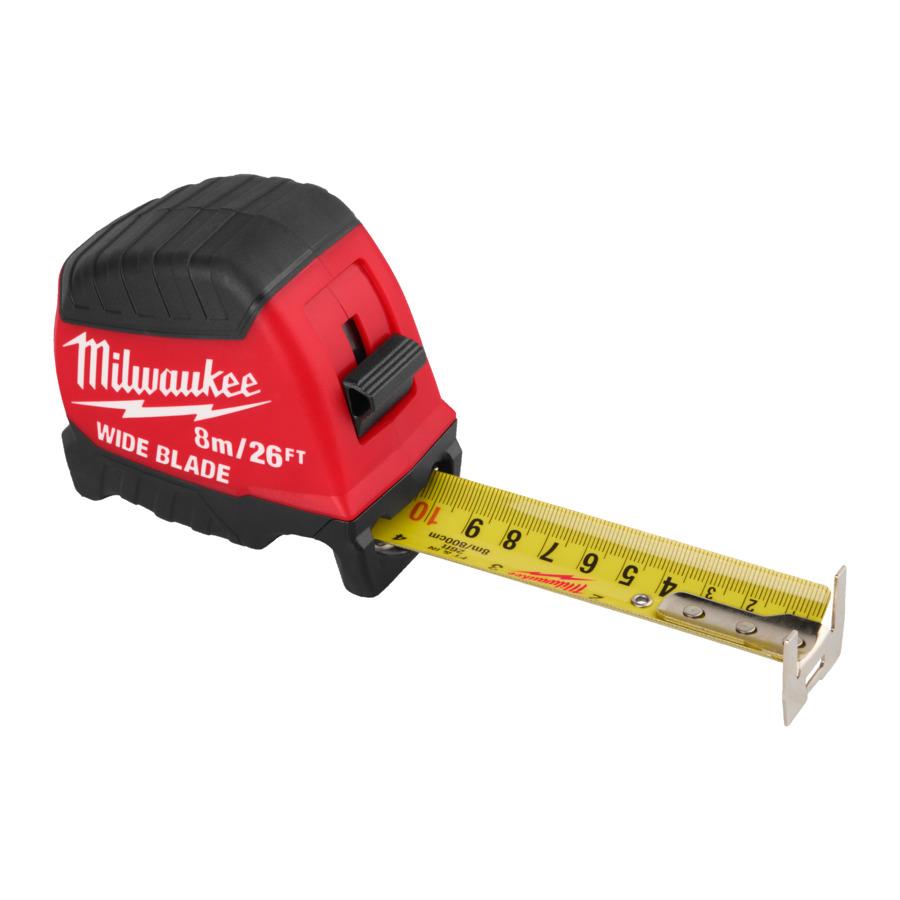 Milwaukee 4932499206 GEN II Wide Blade Tape Measure 8m/26ft