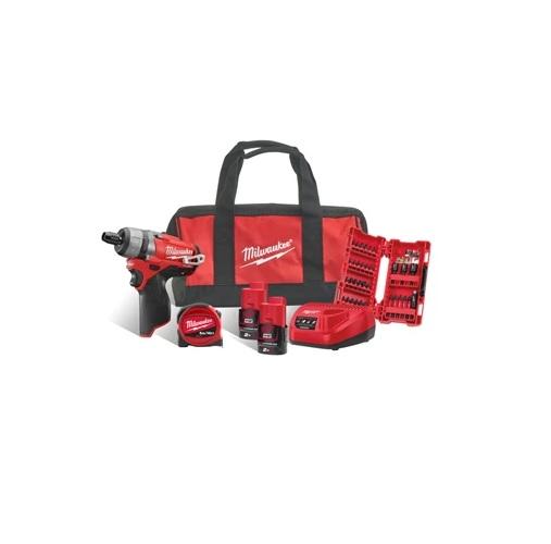 Milwaukee M12SET1F-202B 12v Screwdriver Kit 2 x 2ah Batteries Price Comparisons | Compare The Build