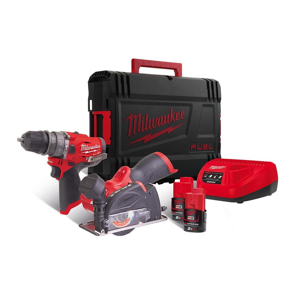 Milwaukee M12FPP2G-202X 12V Combo Kit (M12FPDX, M1FCOT) Price Comparisons | Compare The Build