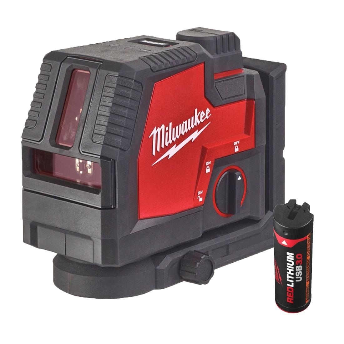 Milwaukee L4 CLL-301C REDLITHIUM-USB Green Cross Line Laser Price Comparisons | Compare The Build