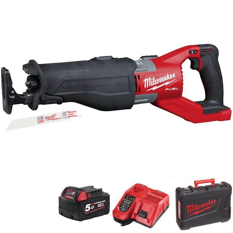 Milwaukee M18 FSZ-501X FUEL Sawzall 18V Reciprocating Saw With 1 x 5.0Ah Battery Price Comparisons | Compare The Build