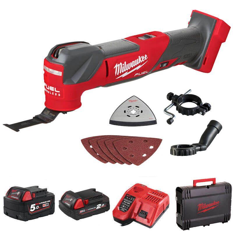 Milwaukee M18FMT-522X M18 FUEL Multitool Kit 1x 5.0Ah & 1x 2.0Ah Battery Price Comparisons | Compare The Build