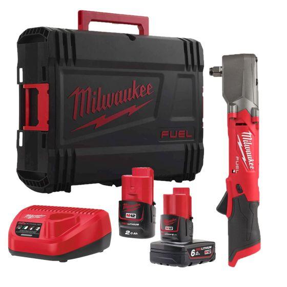Milwaukee M12FRAIWF12-622X M12 FUEL Right Angle Impact Wrench With 1x 6Ah 1x 2Ah Batteries Price Comparisons | Compare The Build