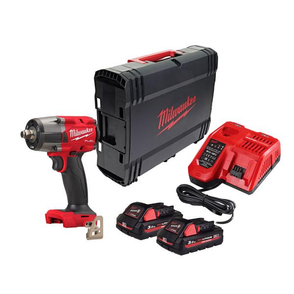Milwaukee FUEL M18FMTIW2F12-302X 18V 1/2" Impact Wrench With 2 x 3ah Batteries Price Comparisons | Compare The Build