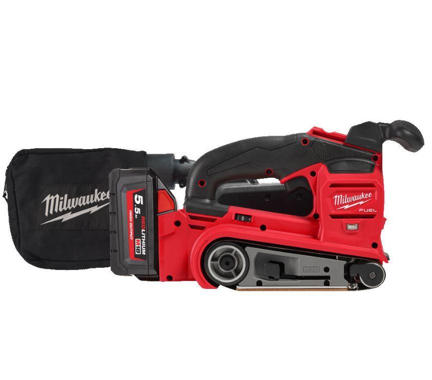 Milwaukee M18FBTS75-552X M18 Fuel Belt Sander Kit With 2x 5.5Ah High Output Batteries Price Comparisons | Compare The Build