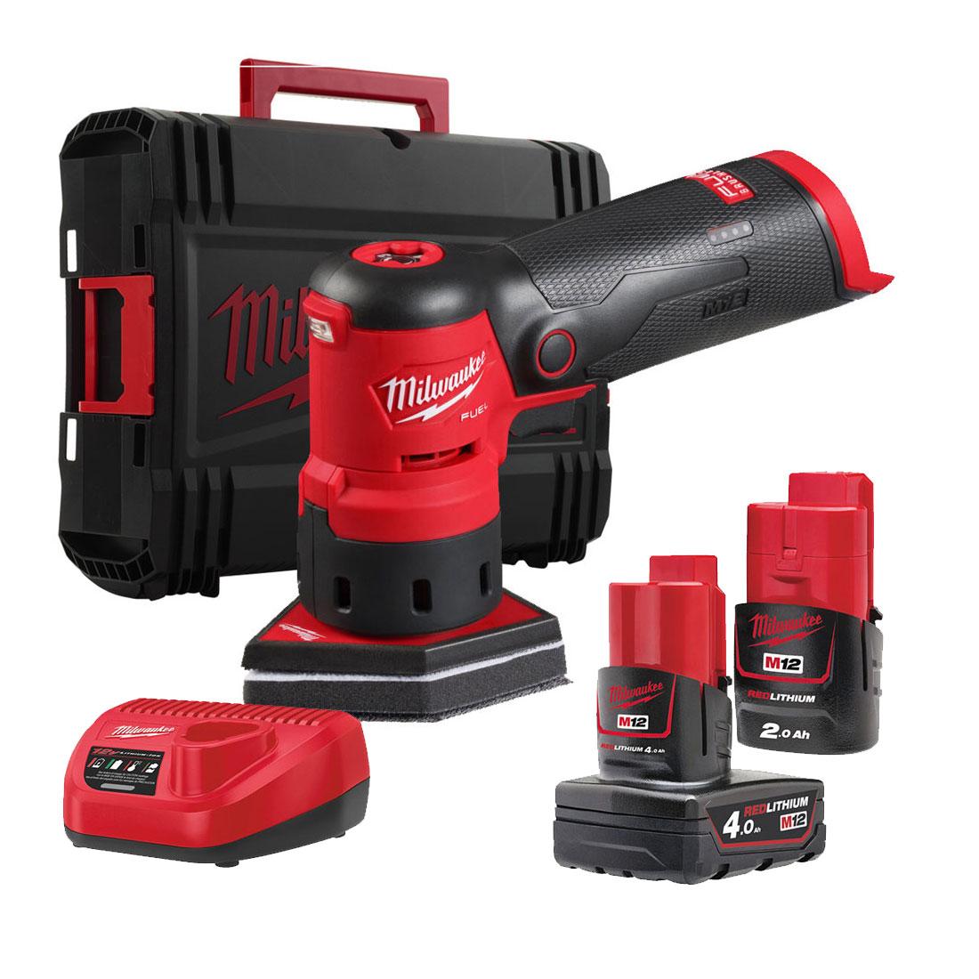 Milwaukee M12FDSS-422X M12 Spot Sander With 1x 4Ah & 1x 2Ah Batteries Price Comparisons | Compare The Build