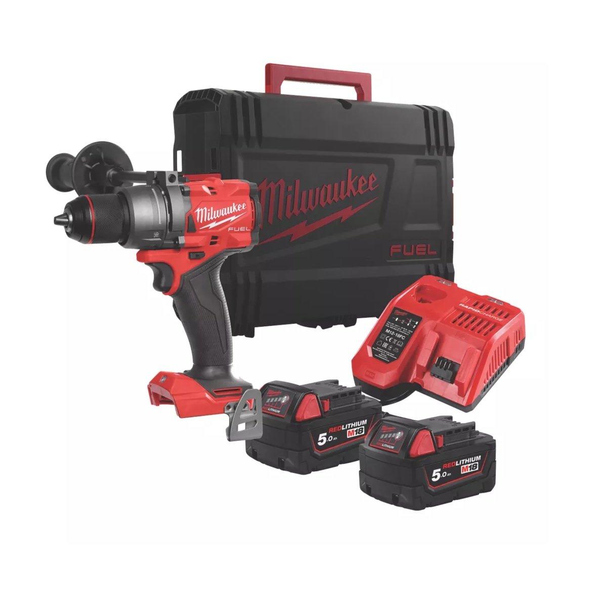Milwaukee M18FPD3-502X 18V 4th Gen FUEL Combi Drill With 2 x 5.0Ah Batteries Price Comparisons | Compare The Build