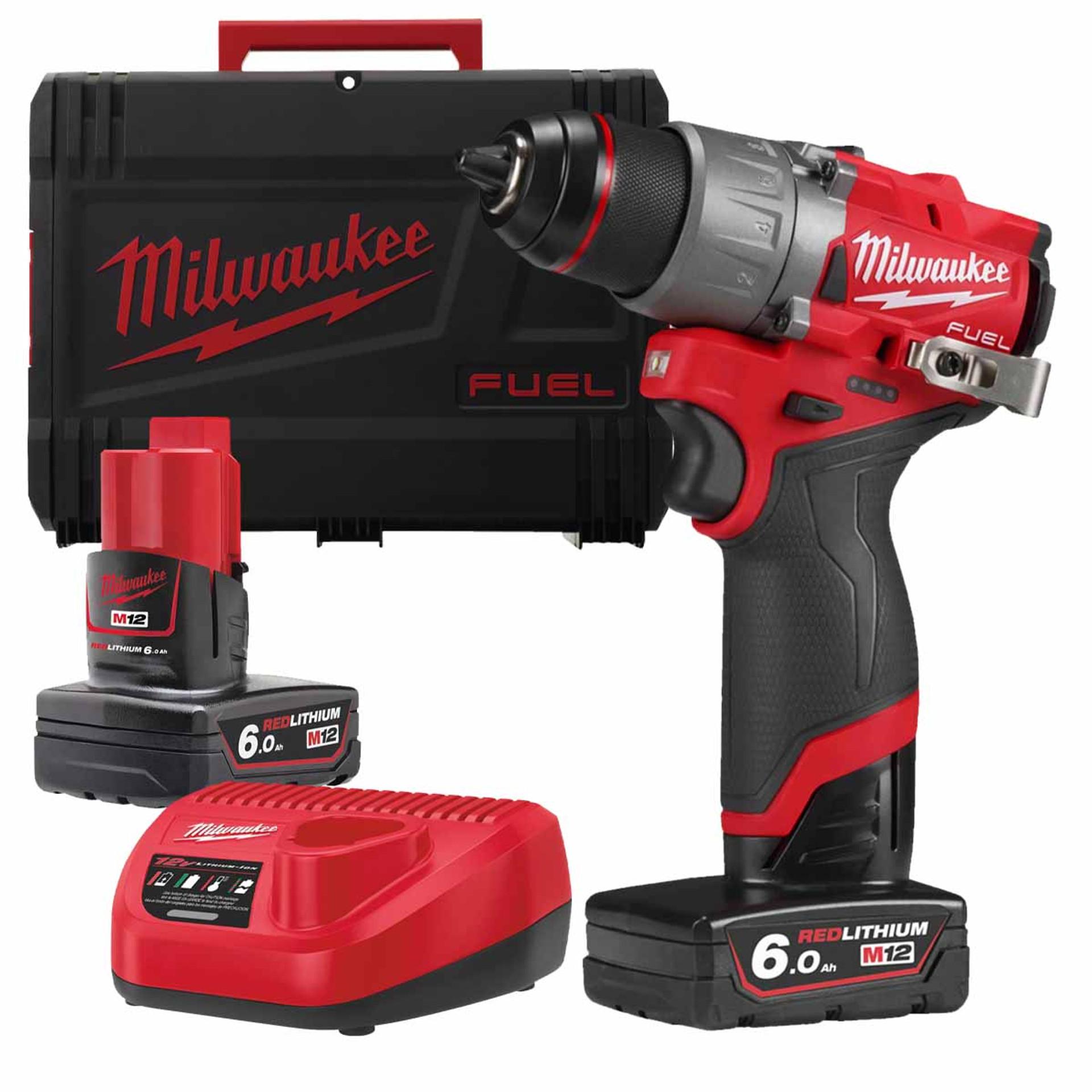 Milwaukee M12 FDD2-602X 12V FUEL Sub Compact Drill Driver With 2x 6.0Ah Batteries