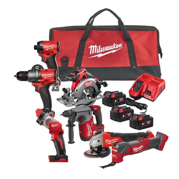 Milwaukee M18FPP7A3-503B M18 4th Gen Fuel 7 Piece Cordless PowerPack Price Comparisons | Compare The Build