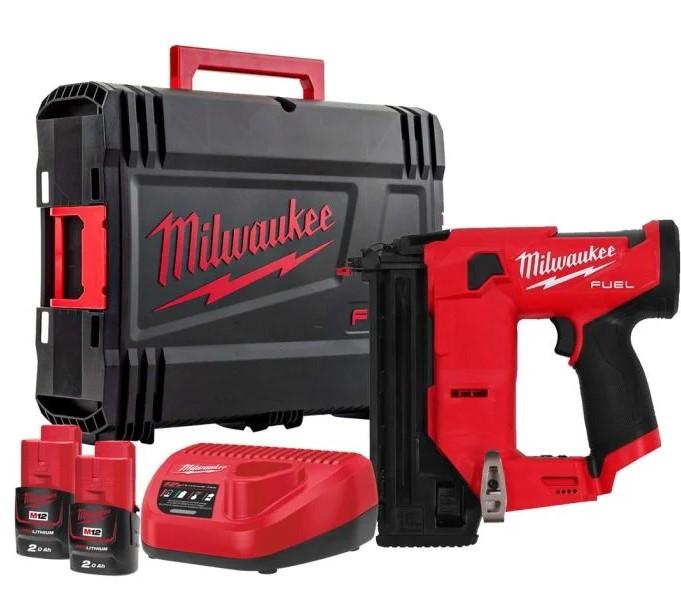 Milwaukee M12FCN18GS-202X M12 FUEL 18GA Straight Compact Brad Nailer With 2x 2Ah Batteries Price Comparisons | Compare The Build
