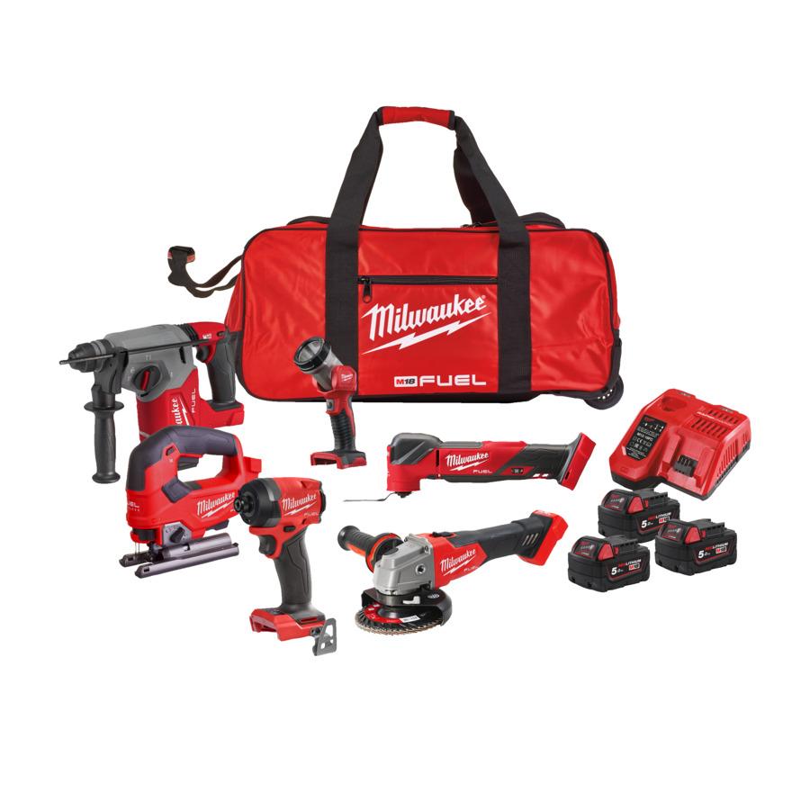 Milwaukee M18FPP6L3-503B 18V Fuel Brushless 6 Piece Tool Kit With 3x 5.0Ah Batteries Price Comparisons | Compare The Build