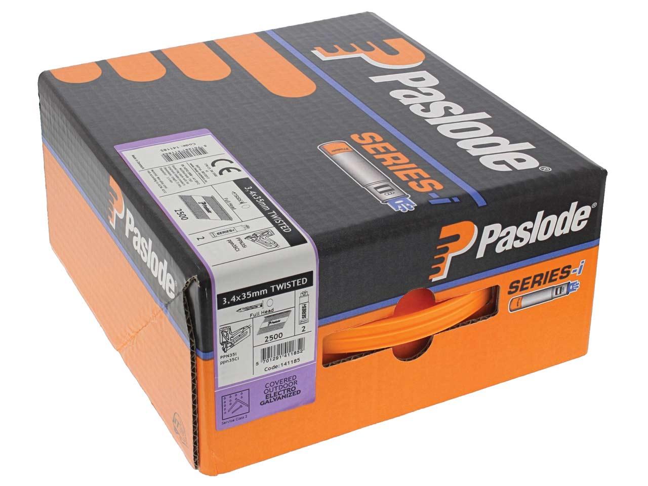 Paslode 35mm x 3.4mm Twisted Electro Galvanised Nails For PPN35Ci Pack Of 2500 Price Comparisons | Compare The Build