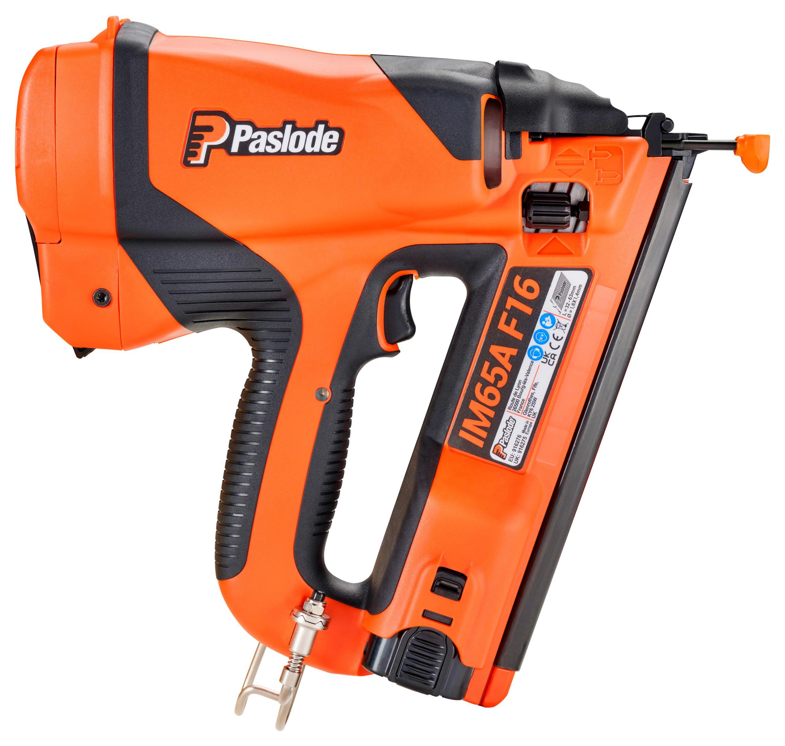 Paslode IM65A F16 Lithium Gas 2nd Fix Angled Brad Finishing Nail Gun With 1x Battery New 2024 Model Price Comparisons | Compare The Build