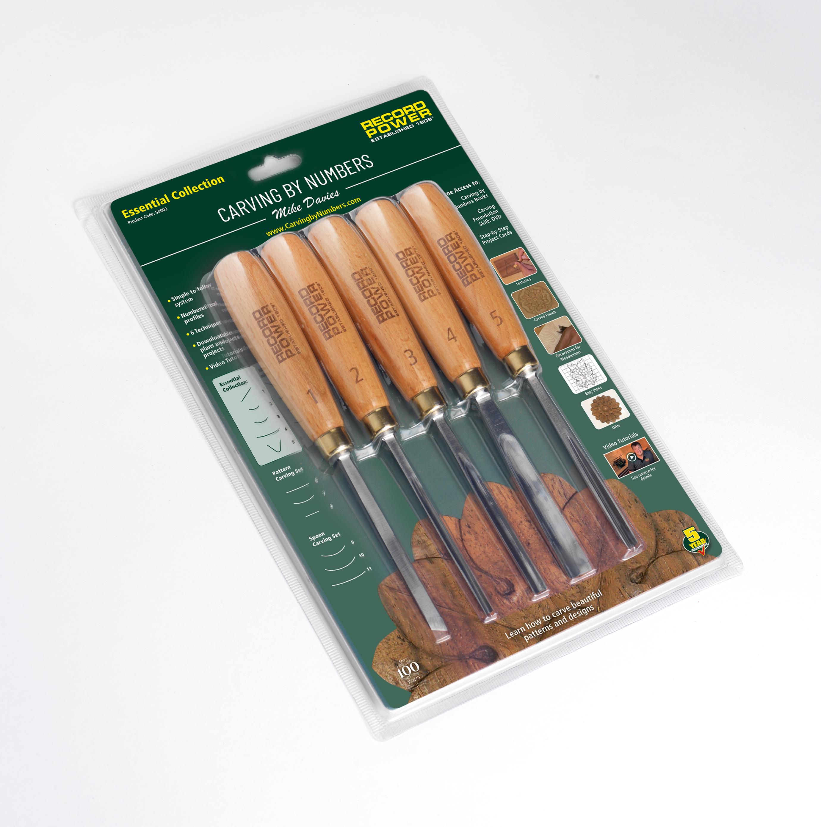 Record Power 50002 5 Piece Carving by Numbers Essential Carving Tool Set Price Comparisons | Compare The Build