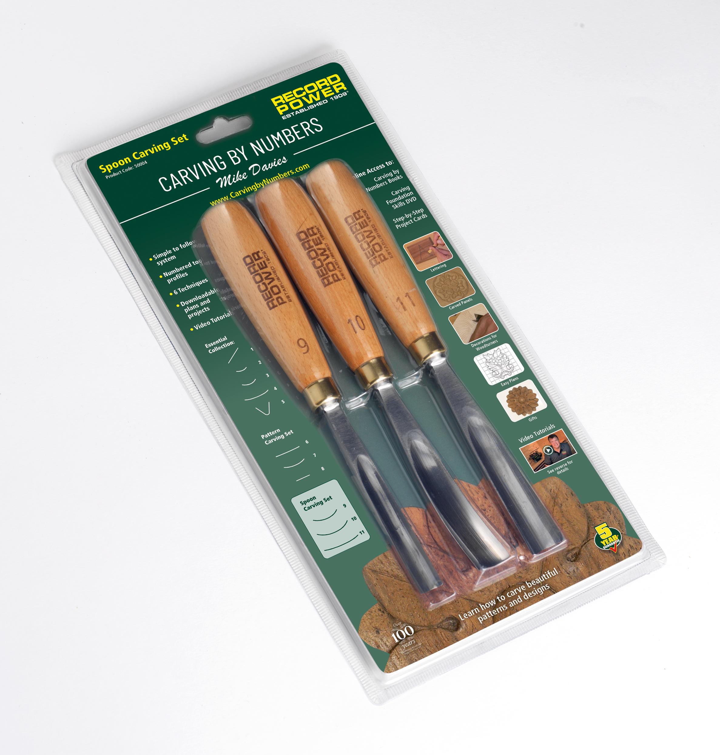 Record Power 50004 3 Piece Carving by Numbers Spoon Carving Tool Set Price Comparisons | Compare The Build