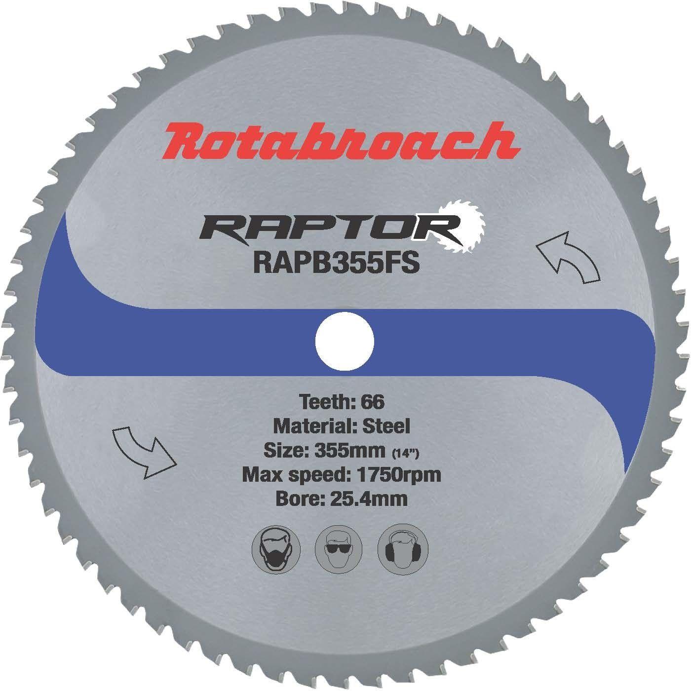 Rotabroach RAPB355FS 355mm Cermet Carbide Steel Blade Price Comparisons | Compare The Build