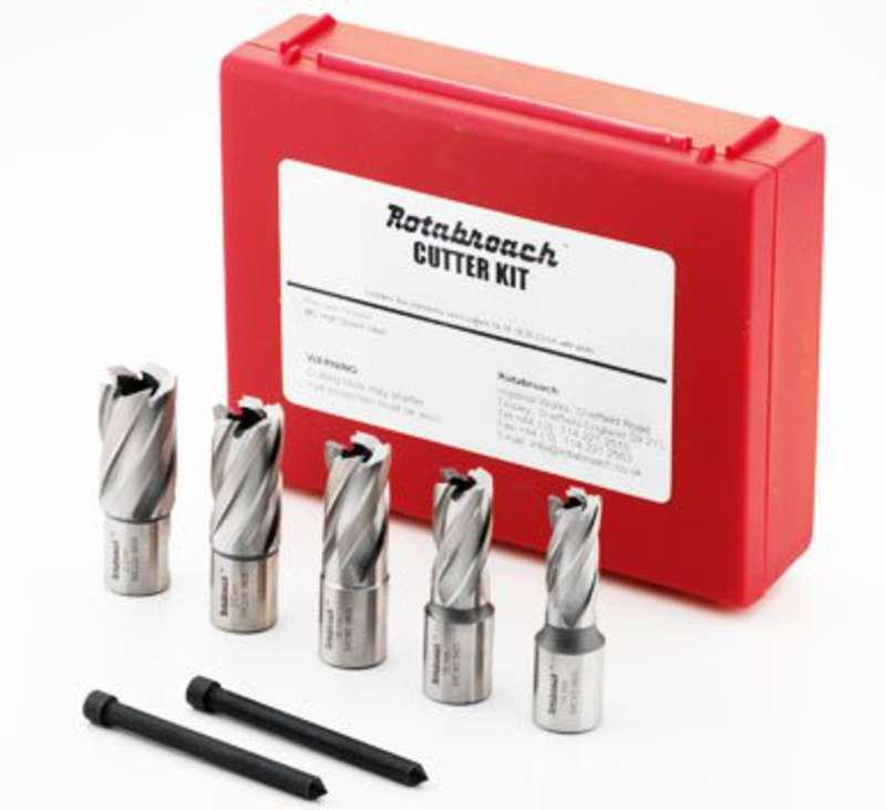 Rotabroach Cutter Set RAPK2000 14,16,18,20,22mm +2pins Price Comparisons | Compare The Build