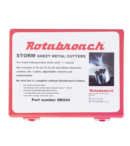 Rotabroach RK603 Mini Cutter Metric Kit With 1/2" Diameter Chuck
