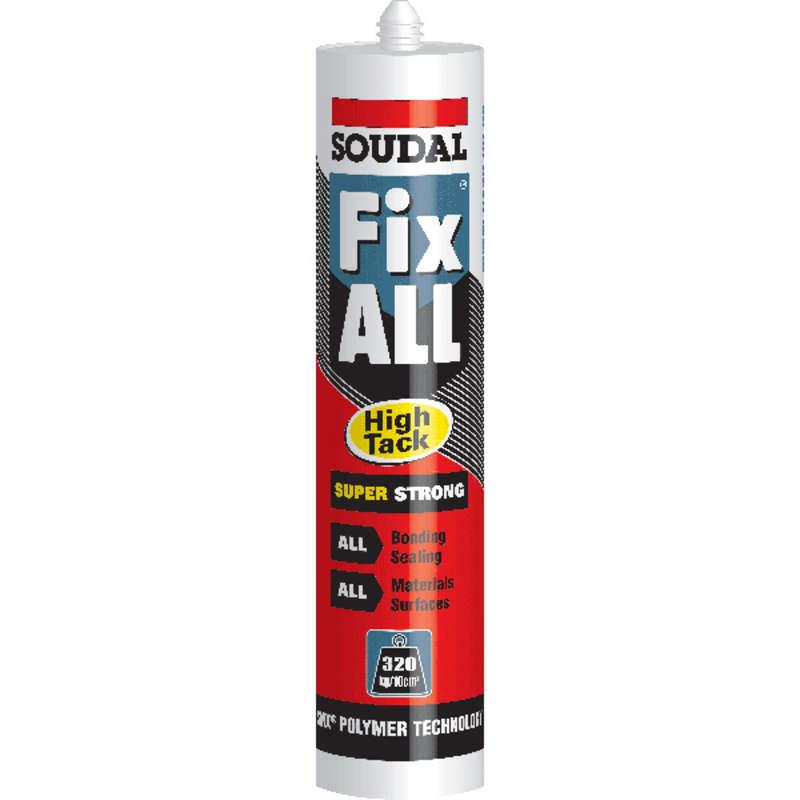 Soudal Fix All White High Tack Sealant Glue Price Comparisons | Compare The Build