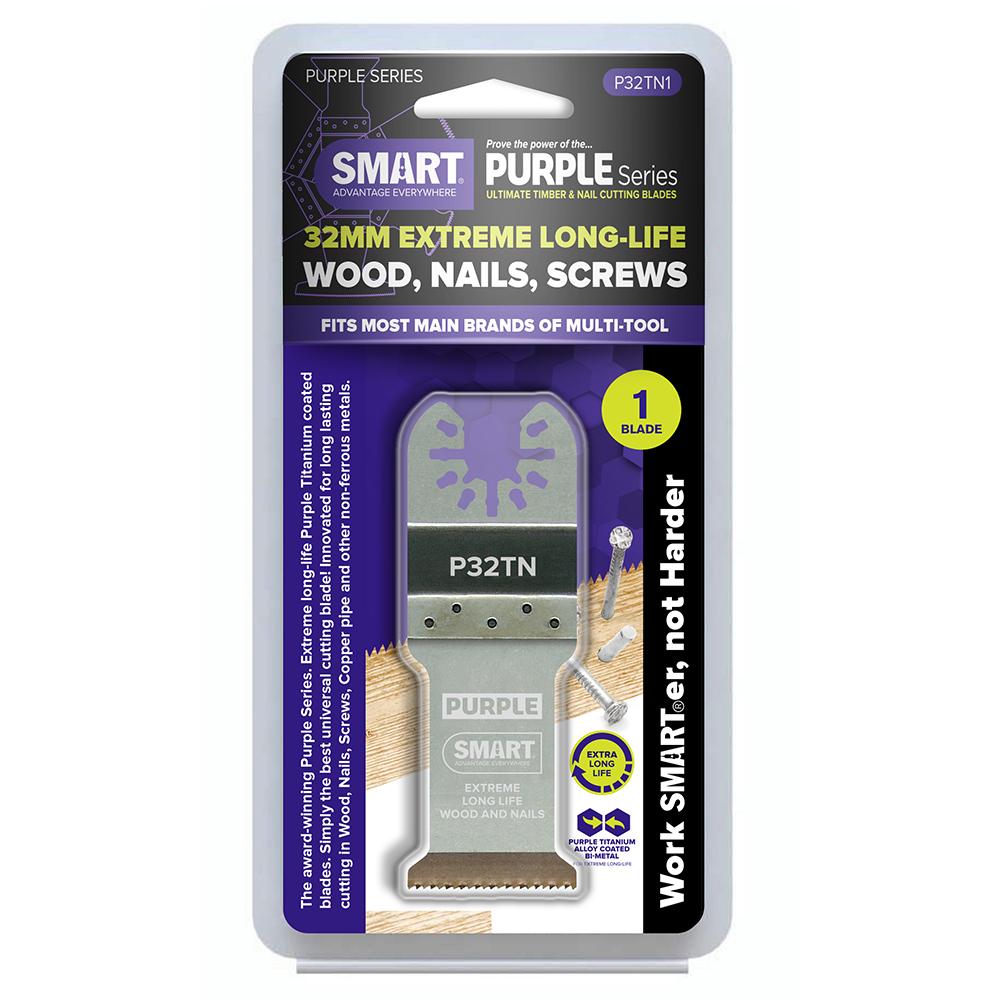 SMART Purple Series 32mm Titanium Alloy Bi-Metal Multi Tool Blade Price Comparisons | Compare The Build