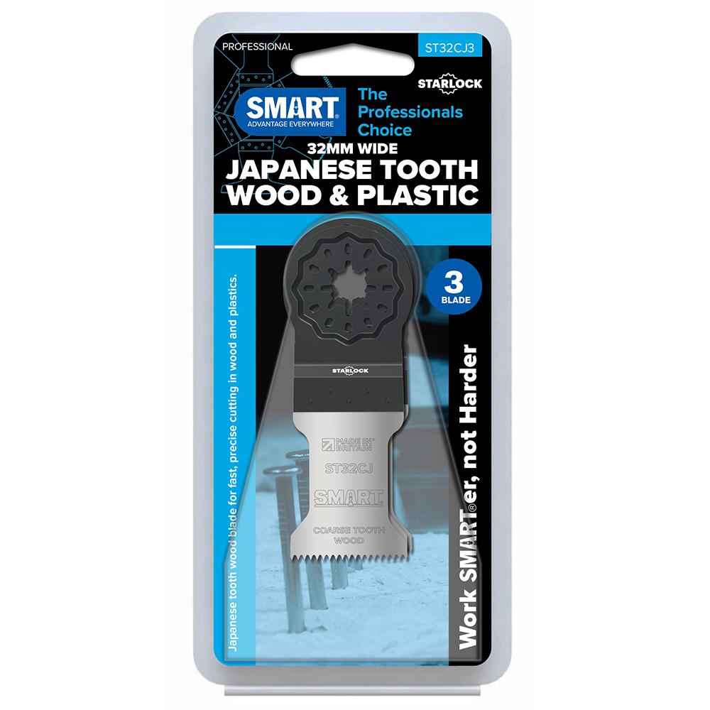 SMART ST32CJ3 Starlock 32mm Japanese Tooth Wood Multi Tool Blades Pack Of 3 Price Comparisons | Compare The Build