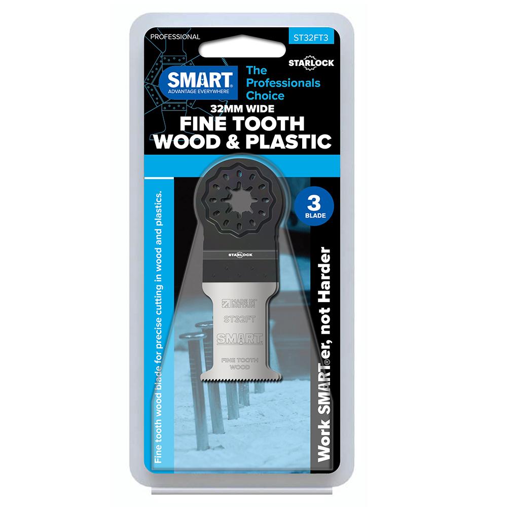 SMART ST32FT3 Starlock 32mm Fine Tooth Wood Multi Tool Blade Pack Of 3 Price Comparisons | Compare The Build