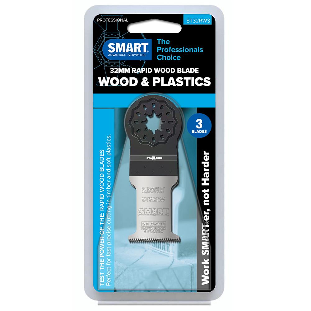SMART ST32RW1 Starlock 32mm Rapid Wood Multi Tool Blades Pack Of 3 Price Comparisons | Compare The Build