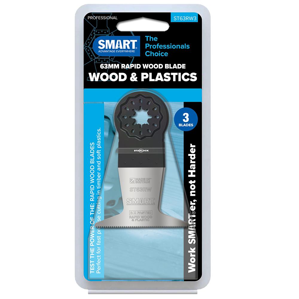 SMART ST63RW3 Starlock 63mm Rapid Wood Multi Tool Blade Pack Of 3 Price Comparisons | Compare The Build