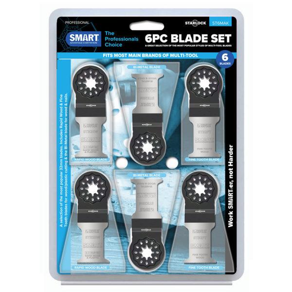 SMART ST6MAK Starlock 6 Piece Multi Tool Blade Pack Price Comparisons | Compare The Build