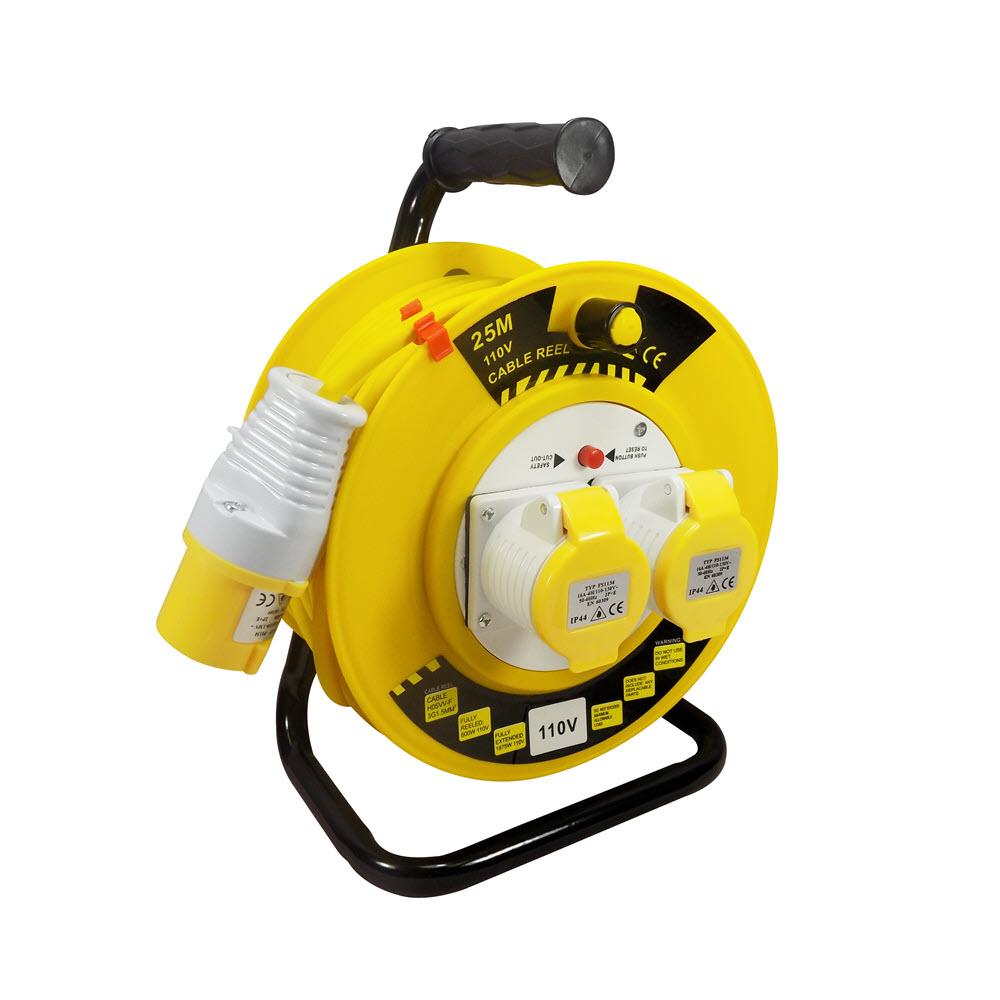 Spectre 110v 25m Extension Cable Reel 1.5mm 2x16A Sockets Price Comparisons | Compare The Build