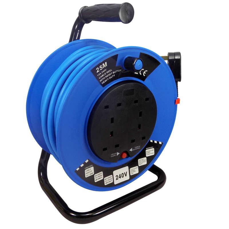 Spectre 25 Metre 240v Cable Reel 1.5mm 4x13 Amp Sockets Price Comparisons | Compare The Build