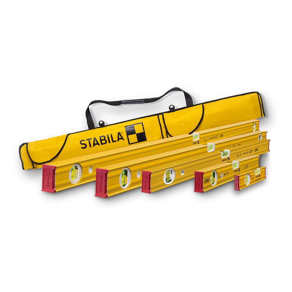 Stabila 80 AS 5 Piece Spirit Level Set With Bag