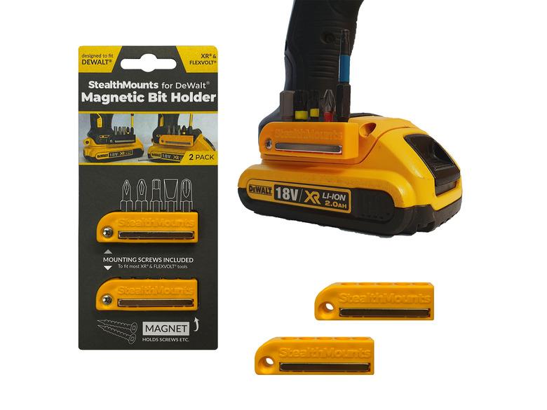 StealthMounts Magnetic Bit Holder for Dewalt XR & Flexvolt Tools Pack of 2 Price Comparisons | Compare The Build