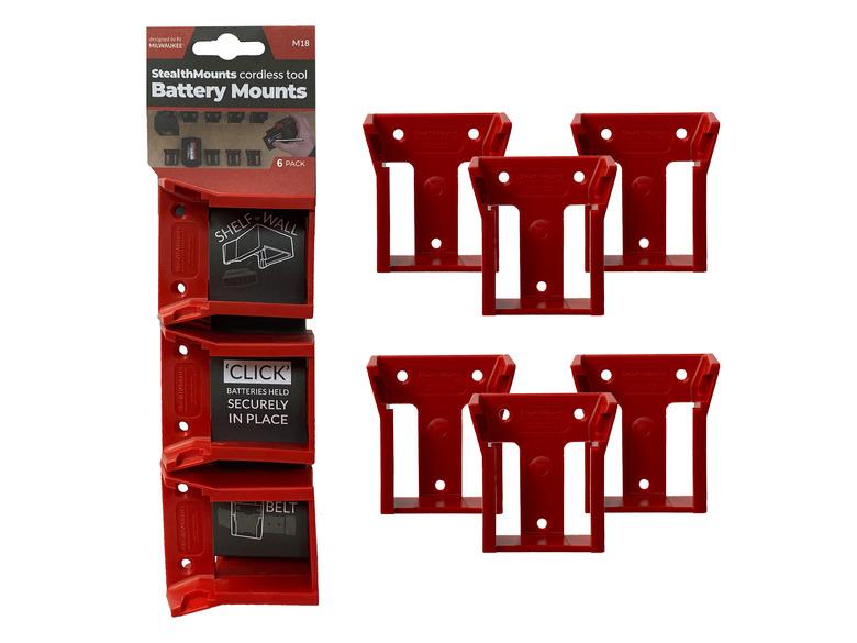 StealthMounts Milwaukee 18V Battery Mounts Pack of 6 Price Comparisons | Compare The Build