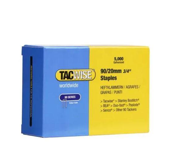 Tacwise 90 Narrow Crown Staples 20mm - 5000 Pack Price Comparisons | Compare The Build