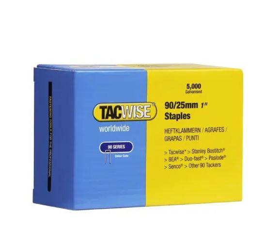 Tacwise 90 Narrow Crown Staples 25mm - 5000 Pack Price Comparisons | Compare The Build
