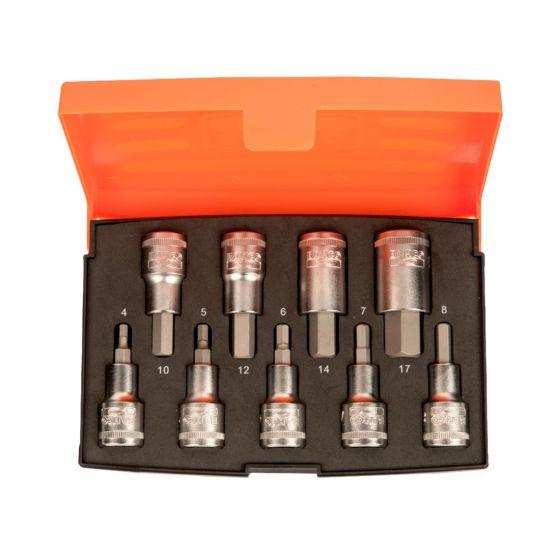 Bahco S9HEX 1/2in Drive Socket 9 Piece HEX Bit Set Price Comparisons | Compare The Build