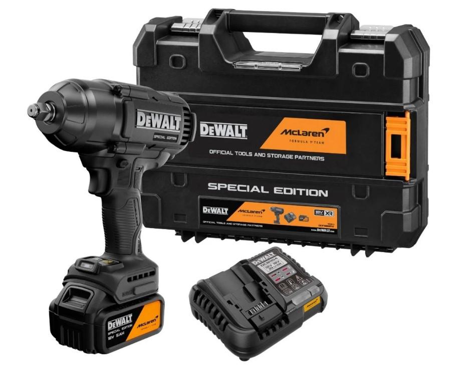 DeWALT x McLaren F1 DCF99MP1T 18V XR Brushless 1/2" Hog Ring Impact Wrench With 1x 5Ah Battery