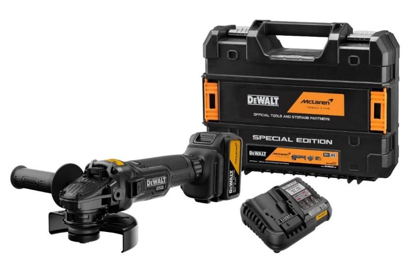 DeWALT x McLaren F1 DCG45MP1T Brushless 125mm Angle Grinder With 1x 5Ah Battery