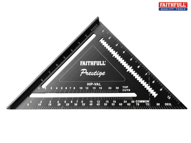 Faithfull Prestige Quick Square Black Aluminium 300mm (12in) Price Comparisons | Compare The Build