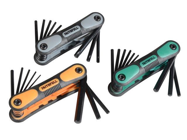 Faithfull Metric, Imperial & TORX Folding Hexagonal 3 Piece Key Set Price Comparisons | Compare The Build