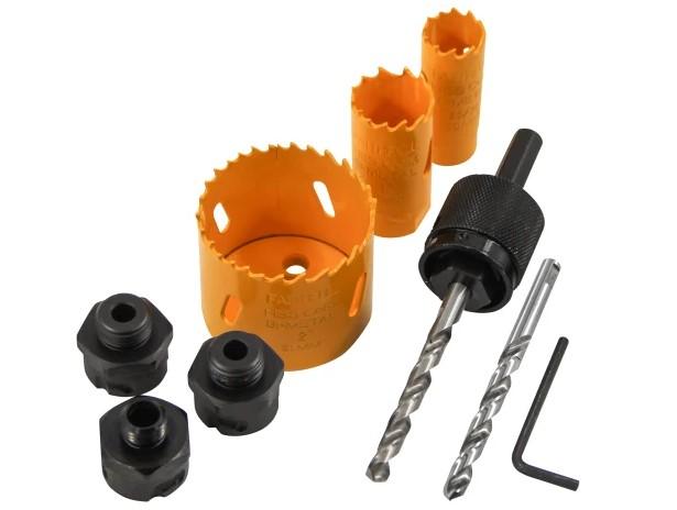 Faithfull FAIHSAUQCSET Quick Change Arbor Holesaw Kit
