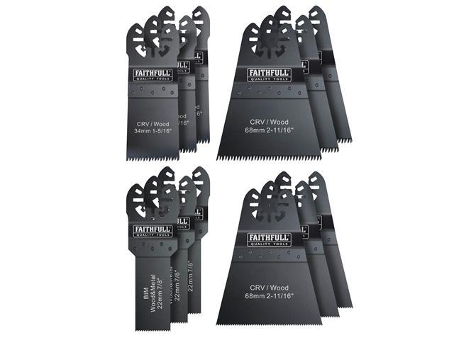 Faithfull Multi-Function Tool Blade 12 Piece Set Price Comparisons | Compare The Build