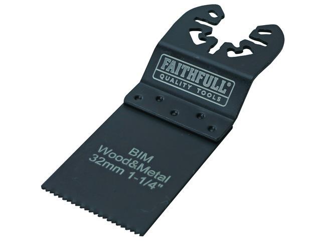 Faithfull Bi-Metal Flush Cut Wood/Metal Blades 32mm Pack of 5 Price Comparisons | Compare The Build