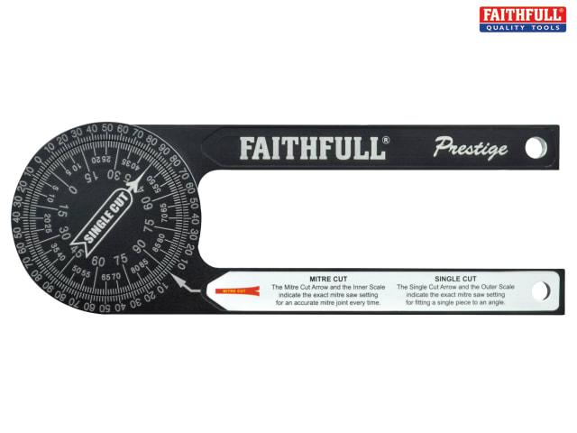 Faithfull Prestige Mitre Saw Protractor Black Aluminium Price Comparisons | Compare The Build