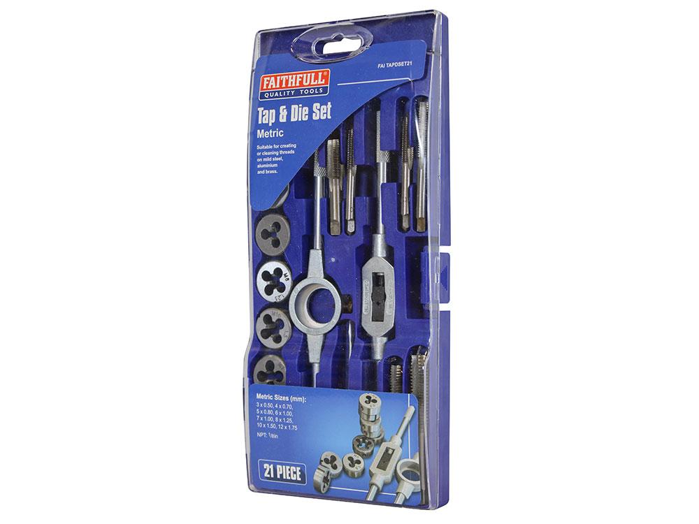 Faithfull Metric Tap & Die Carbon Steel 21 Piece Set Price Comparisons | Compare The Build