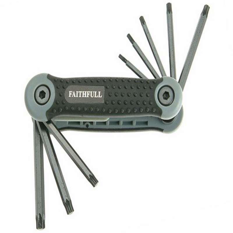 Faithfull TKSF8 Folding (Torx ) Star Key Set (8 Pieces) Price Comparisons | Compare The Build